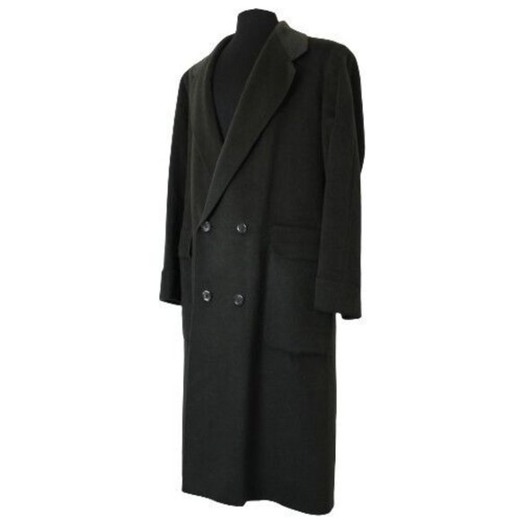 ZILLI Green Cashmere Wool Angora Blend Overcoat NEW - Picture 2 of 10